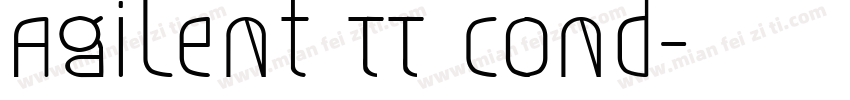 Agilent TT Cond字体转换